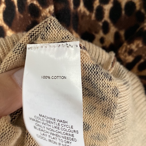 Leopard print cotton cardigan size XS - Picture 6 of 7